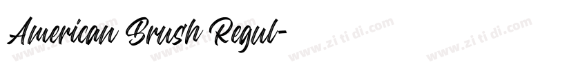 American Brush Regul字体转换